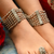 Multilayered Rani Anklets , 25.8 cms